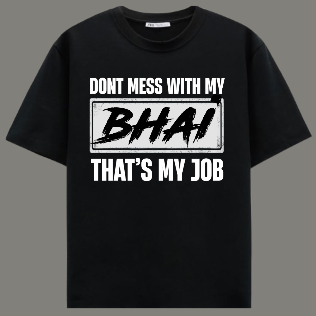 Don’t Mess – Premium Black Cotton T-Shirt