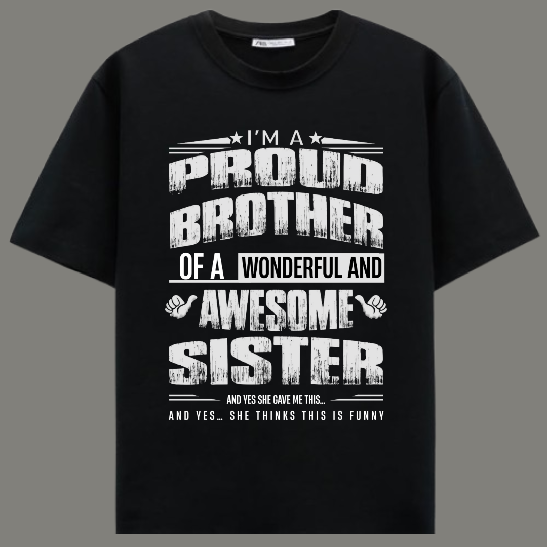 Proud Brother – Limited Edition Premium Black T-Shirt