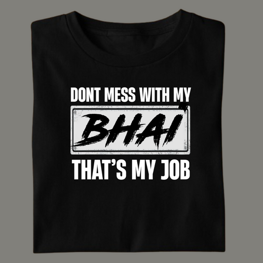 Don’t Mess – Premium Black Cotton T-Shirt