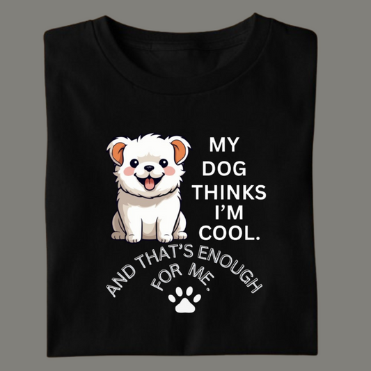 Dog Love Premium Black Cotton T-shirt