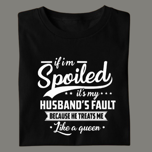 Queen Treatment – Premium Black Cotton Funny T-Shirt