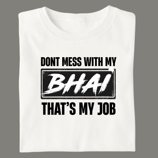 Don’t Mess – Premium White Cotton T-Shirt