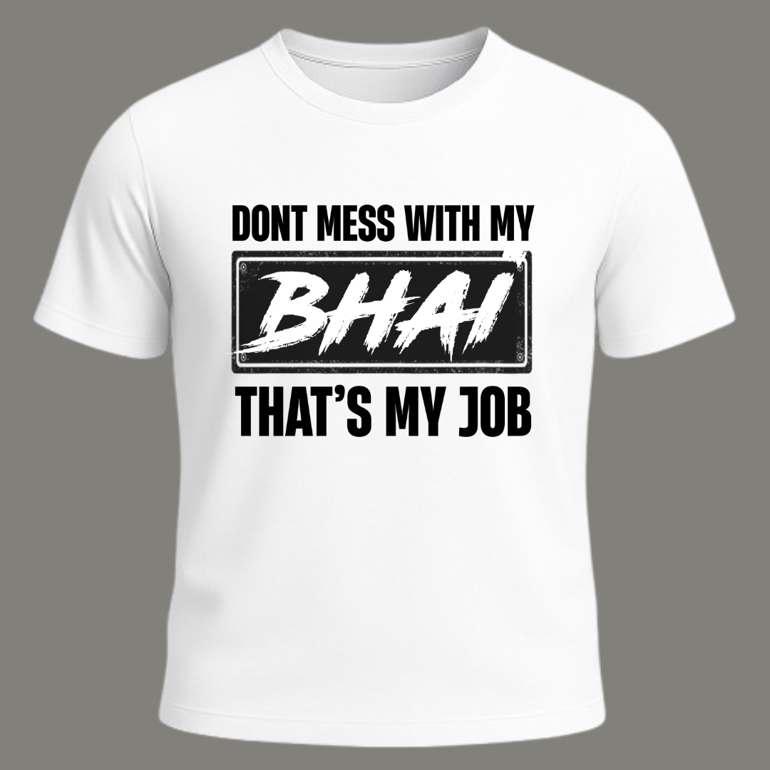 Don’t Mess – Premium White Cotton T-Shirt