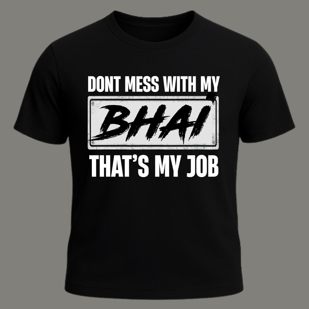 Don’t Mess – Premium Black Cotton T-Shirt