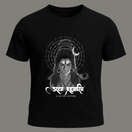 Shivoham - Premium Black Cotton T-shirt