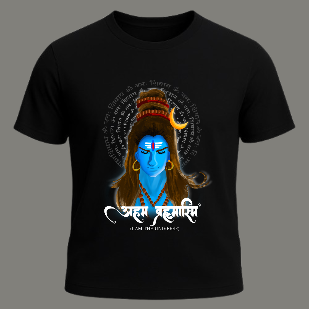 Brahmasmi - Premium Black Cotton T-shirt