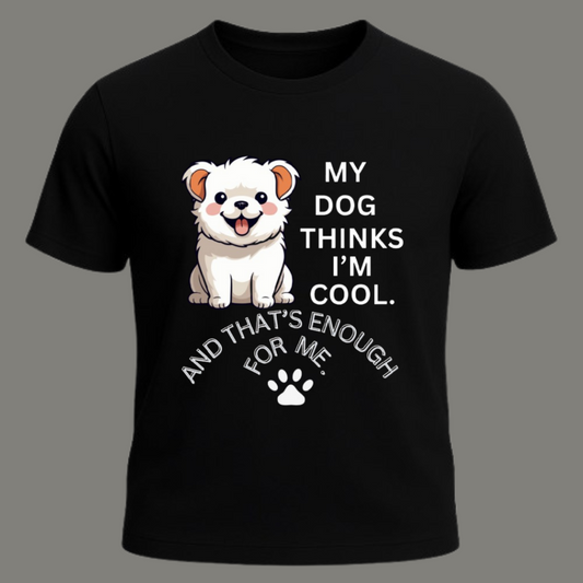 Dog Love Premium Black Cotton T-shirt