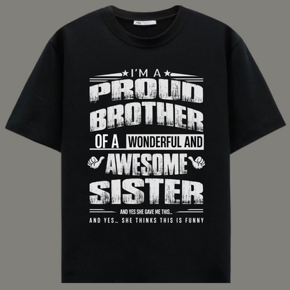 Proud Brother – Limited Edition Premium Black T-Shirt