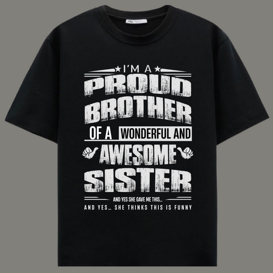 Proud Brother – Limited Edition Premium Black T-Shirt