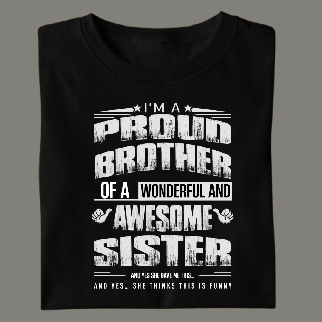 Proud Brother – Limited Edition Premium Black T-Shirt
