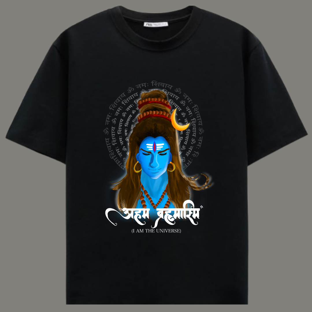 Brahmasmi - Premium Black Cotton T-shirt