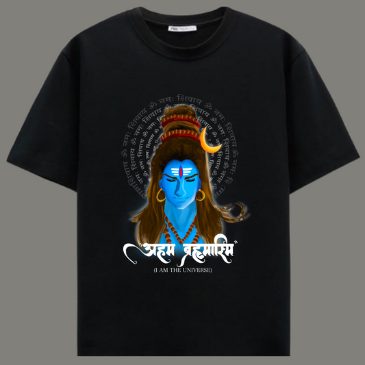 Brahmasmi - Premium Black Cotton T-shirt