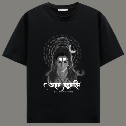 Shivoham - Premium Black Cotton T-shirt