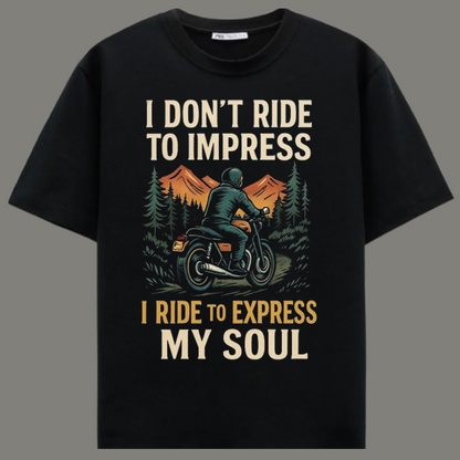 Soul Rider – Premium Black Cotton T-Shirt