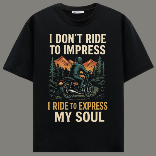 Soul Rider – Premium Black Cotton T-Shirt