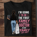 First Family Female Doctor Premium Cotton T Shirt