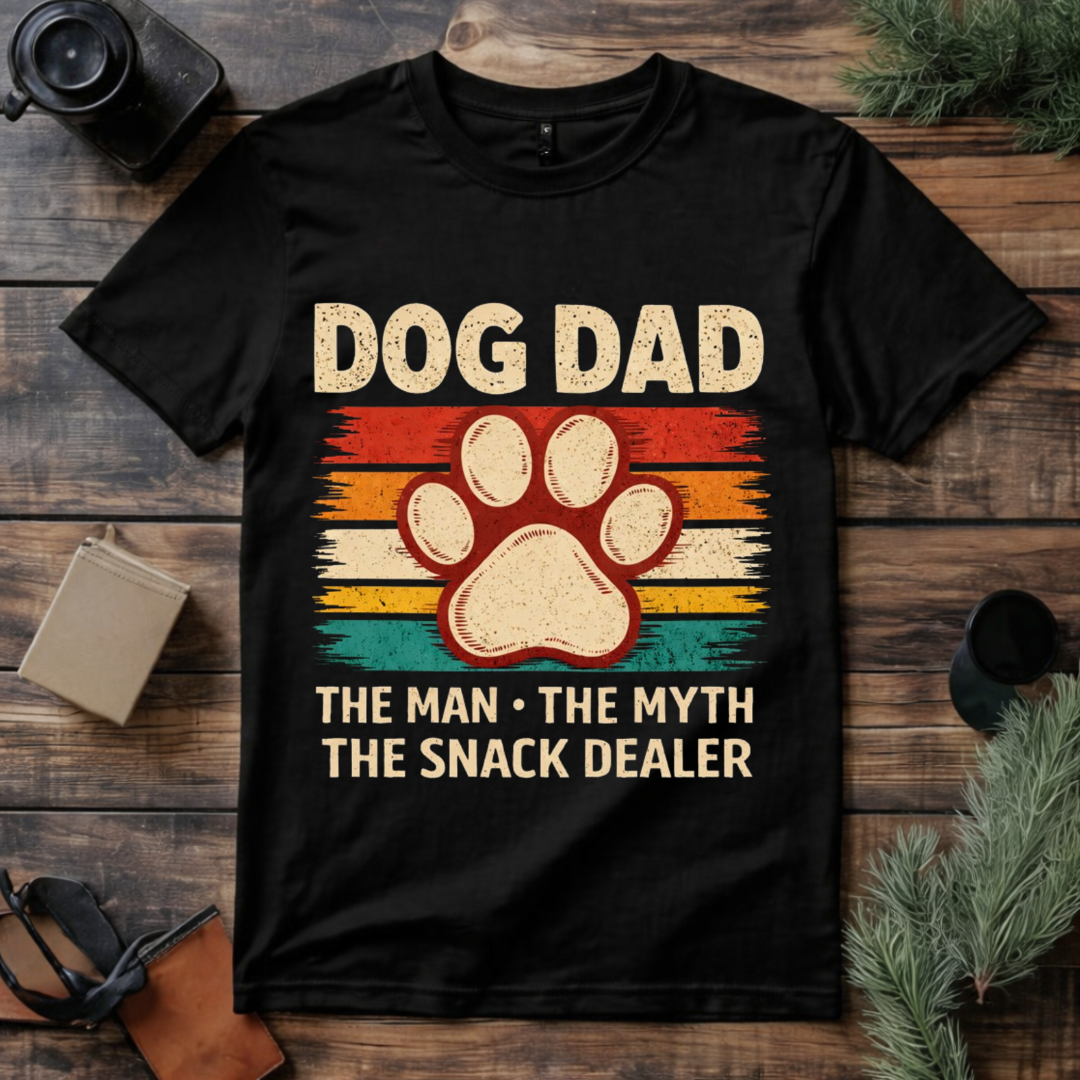 Dog Dad Snack Dealer T Shirt
