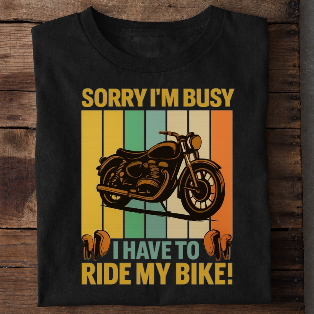 Sorry I’m Busy Premium Cotton T-Shirt