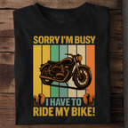 Sorry I’m Busy Premium Cotton T-Shirt