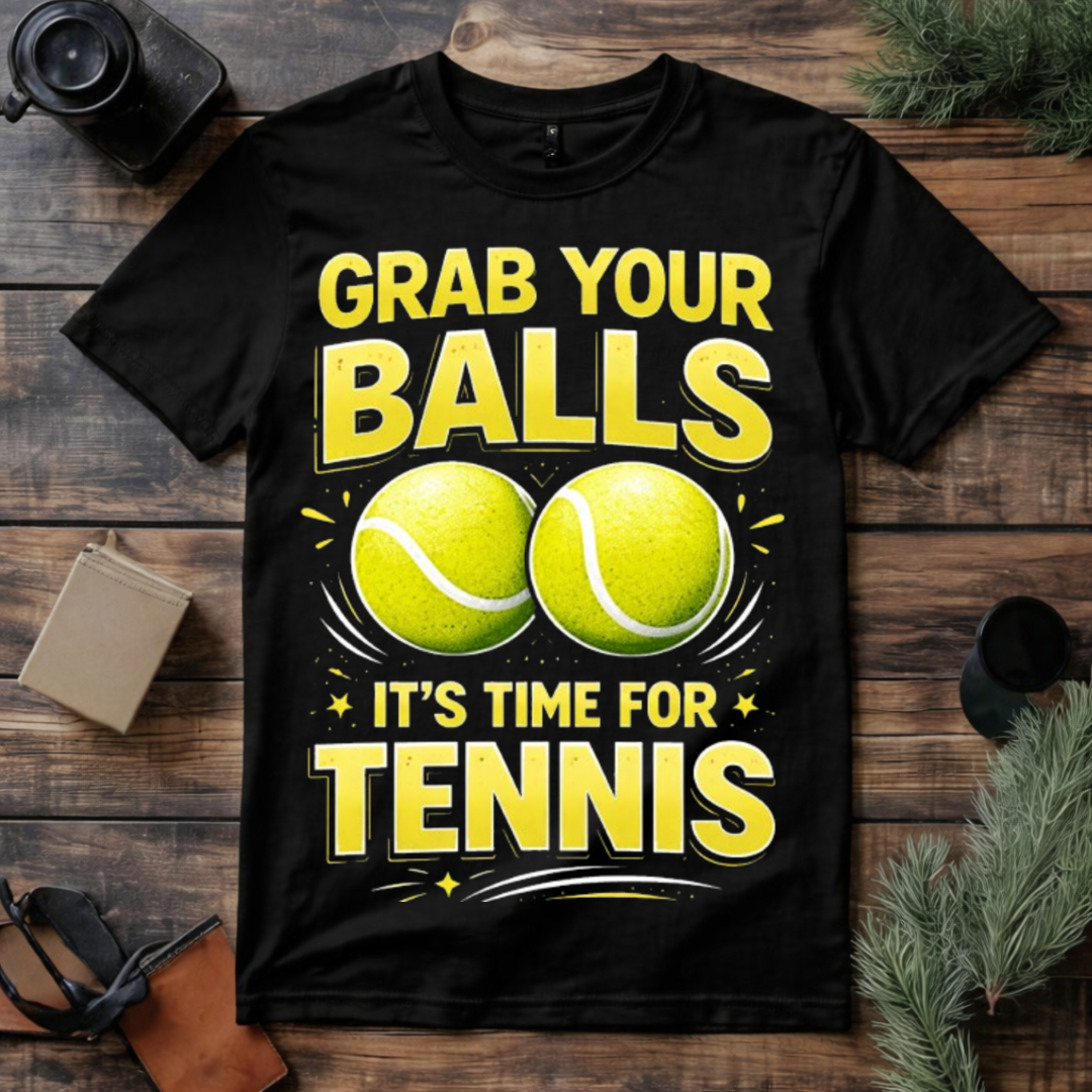 Grab Your Balls Tennis T Shirt