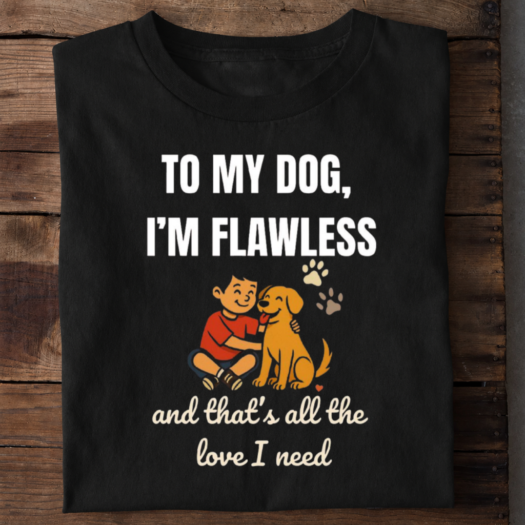 To My Dog I’m Flawless Premium Cotton T Shirt