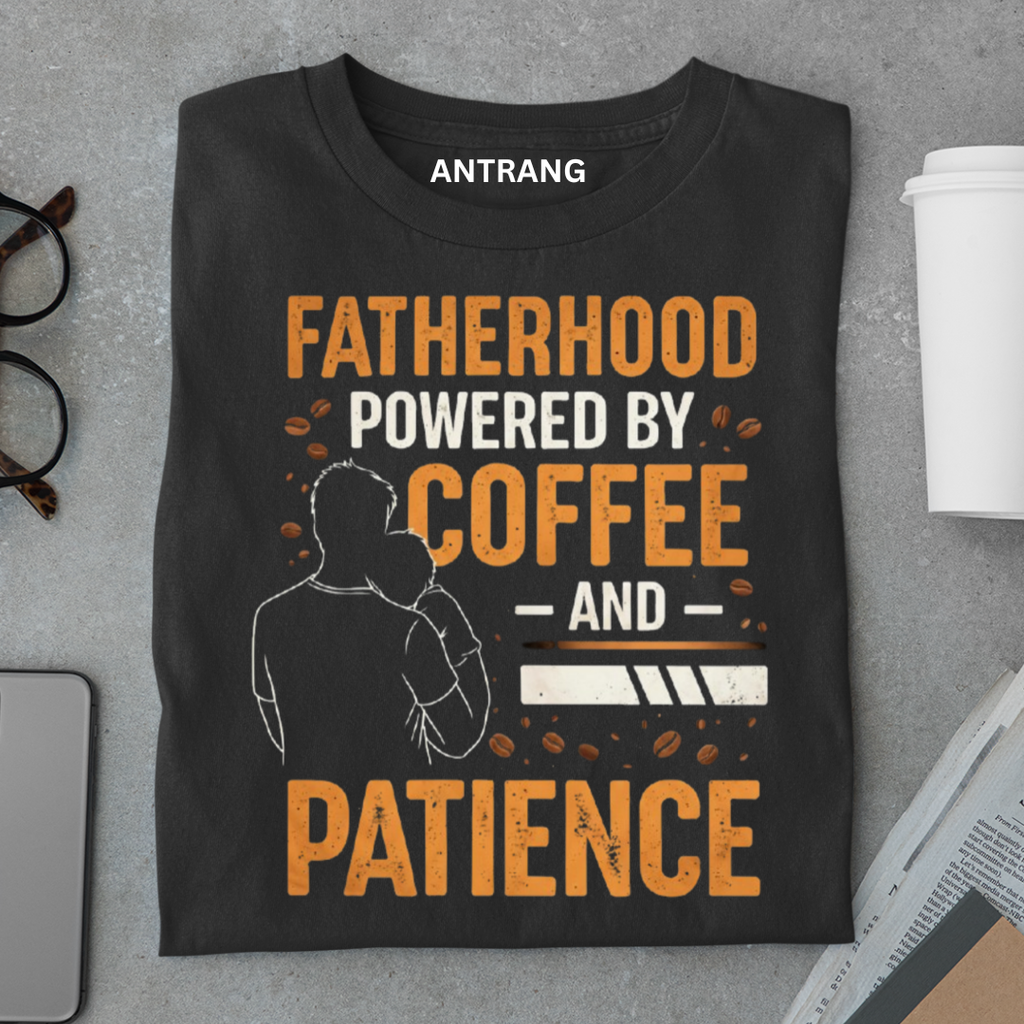 Fatherhood Powered by Coffee T Shirt
