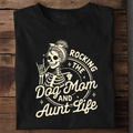 Rocking the Dog Mom Life Premium Cotton T Shirt
