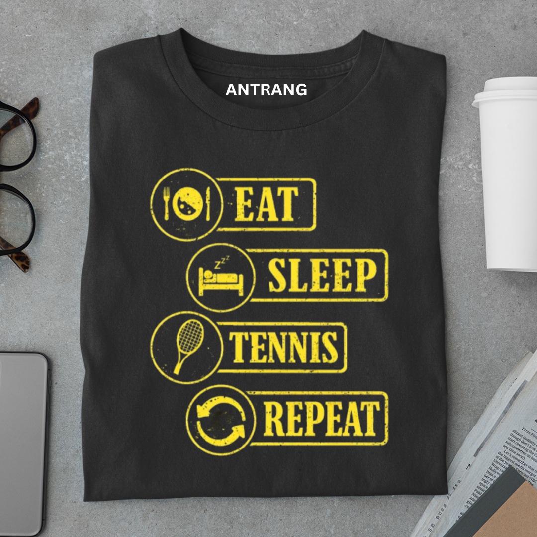 Eat Sleep Tennis Repeat T Shirt