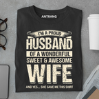 Proud Husband Gift T Shirt