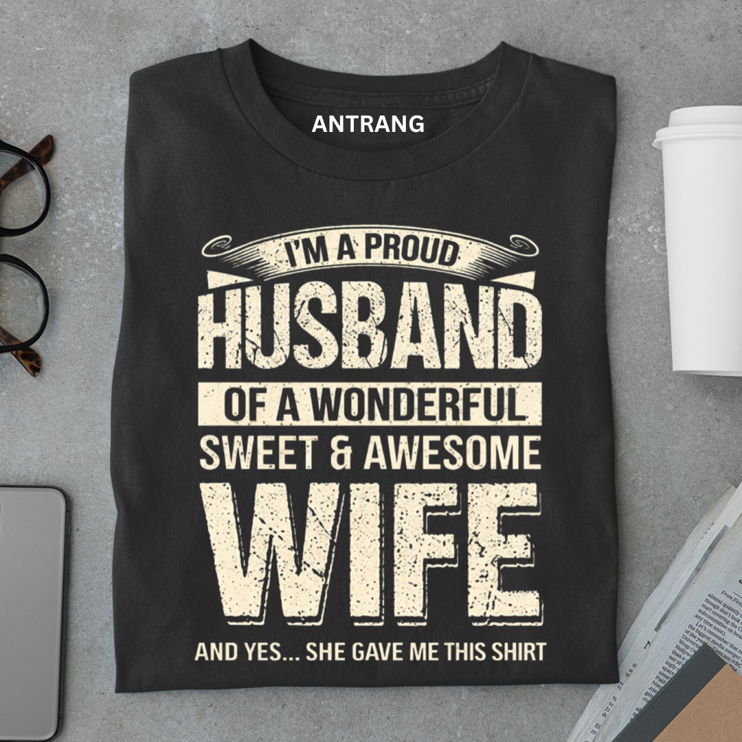 Proud Husband Gift T Shirt