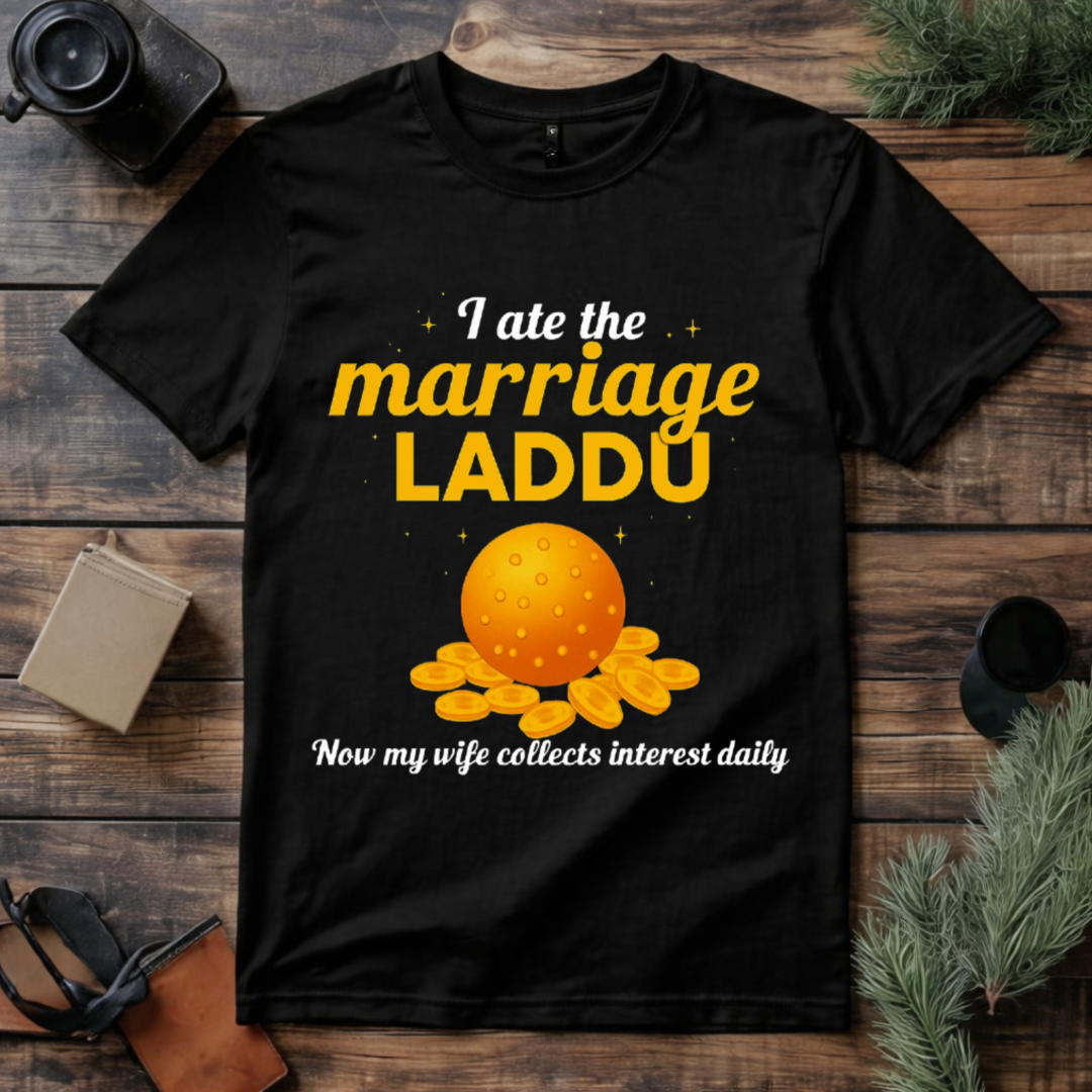 Marriage Laddu Funny Husband T Shirt