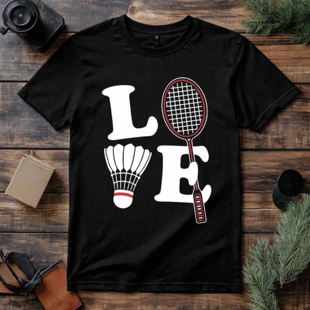 Love Badminton T Shirt