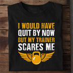 Trainer Scares Gym Premium Cotton T Shirt