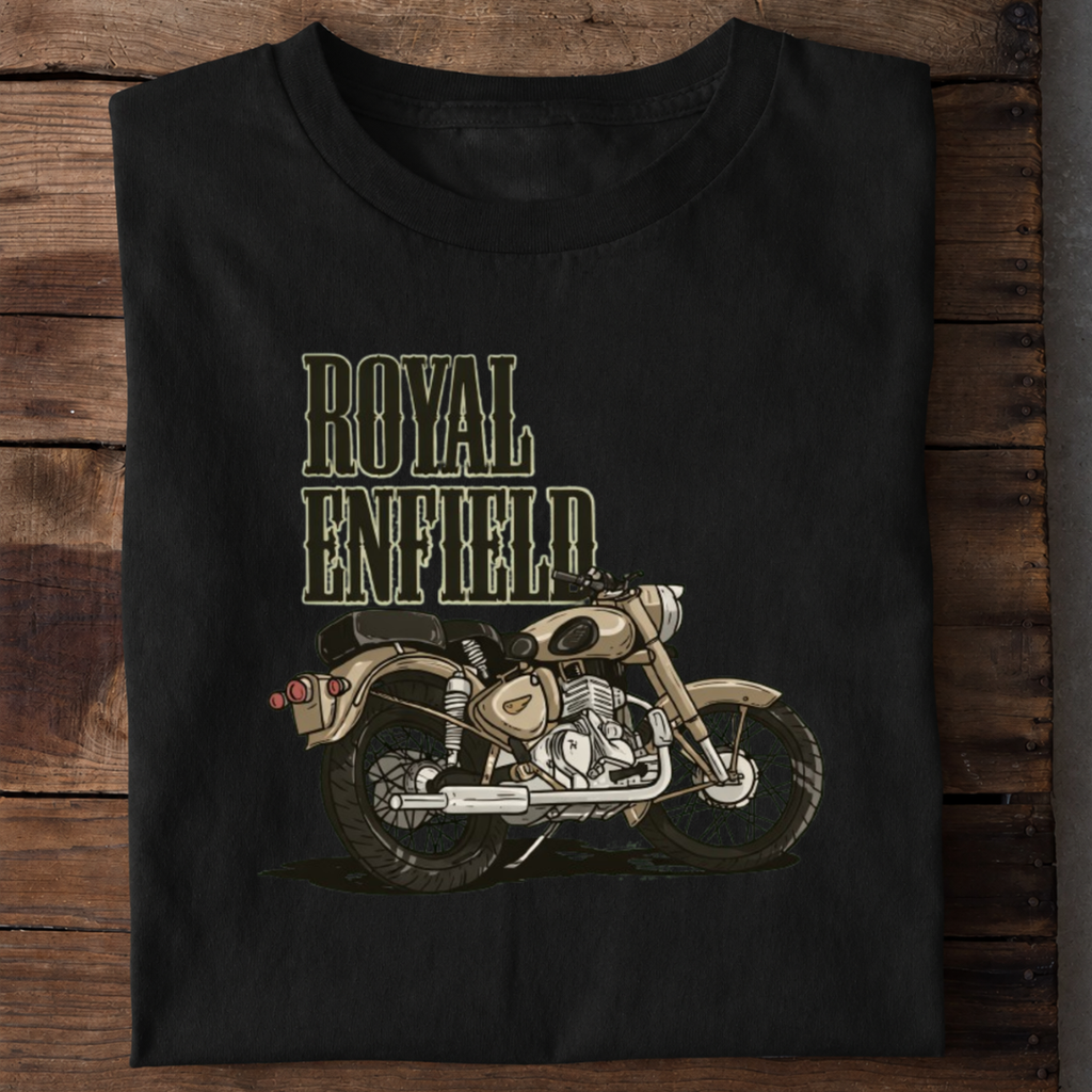 Royal Enfield Bike Premium Cotton T Shirt