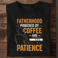 Fatherhood Coffee Premium Cotton T Shirt