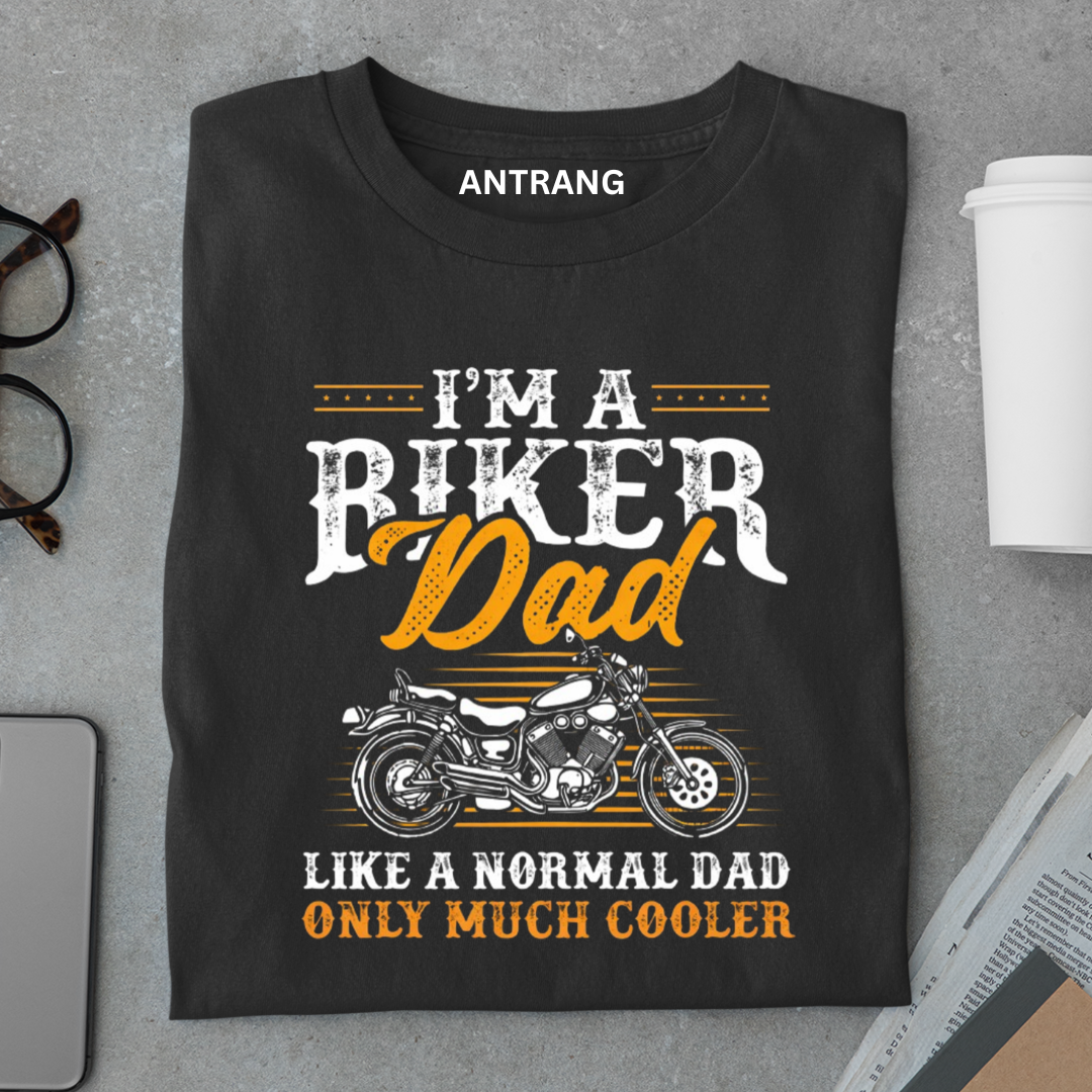 Biker Dad Much Cooler T Shirt