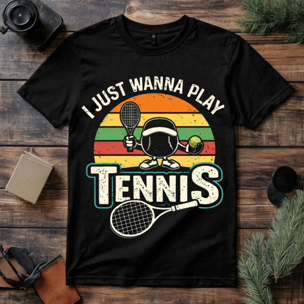 Just Wanna Play Tennis T Shirt