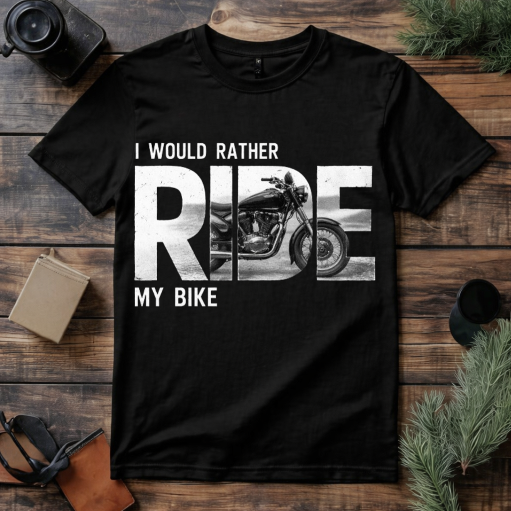 Rather Ride My Bike T Shirt