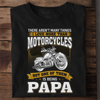 Motorcycle Papa Premium Cotton T Shirt