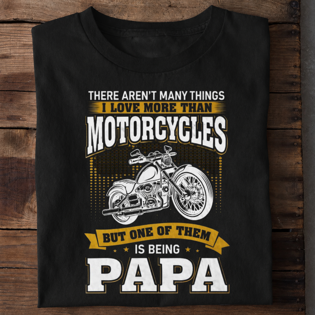 Motorcycle Papa Premium Cotton T Shirt