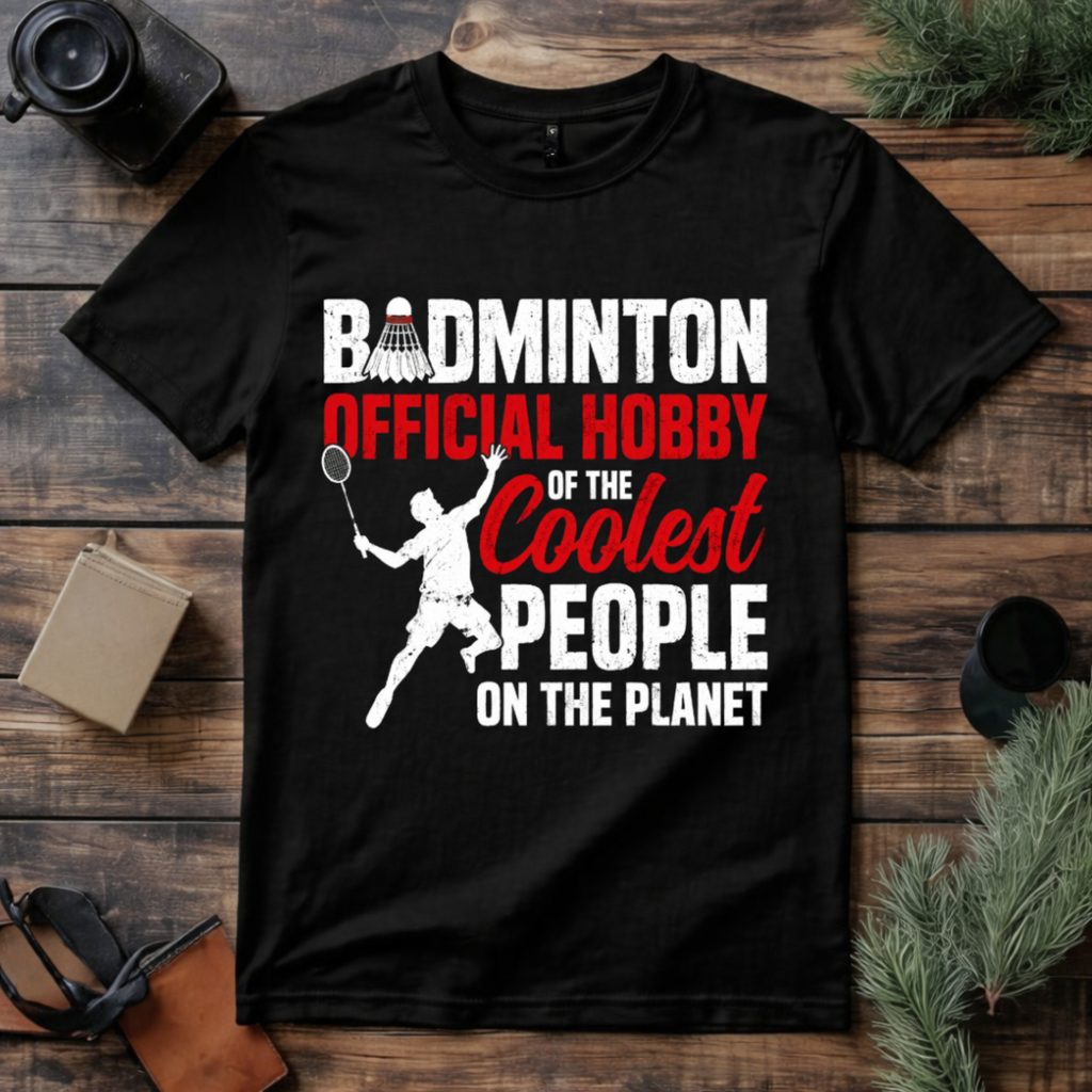 Badminton Official Premium Cotton T Shirt
