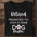 Retired Dog Mom Premium Cotton T Shirt
