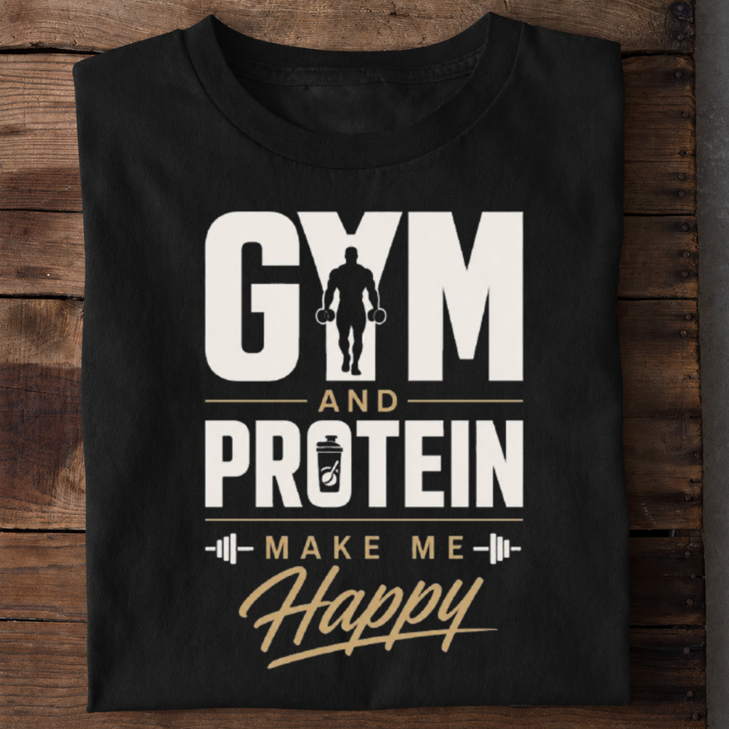 Protein and Gym Premium Cotton T Shirt