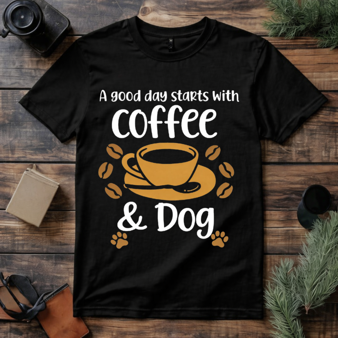 Coffee and Dog T Shirt