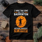 Badminton Dad Son T Shirt