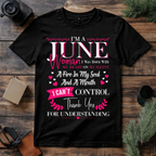 June Woman Fire in My Soul T Shirt