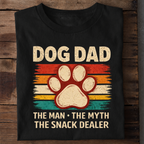 Dog Dad Snack Dealer Premium Cotton T Shirt