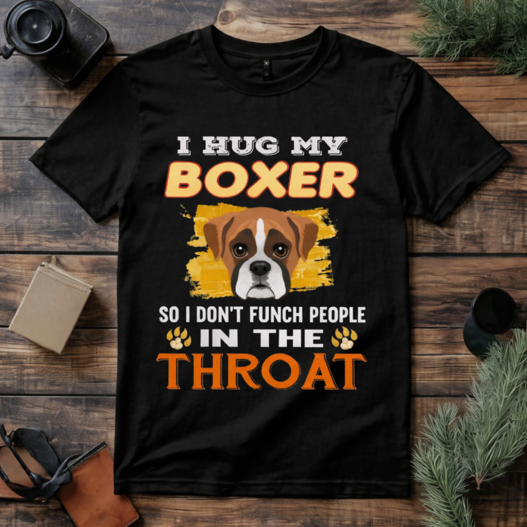 I Hug My Boxer T Shirt