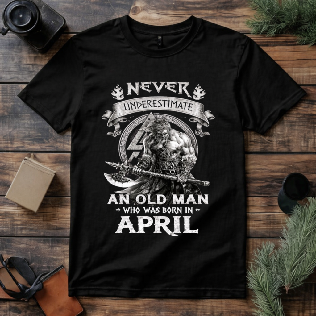 April Born Old Man Legend T Shirt