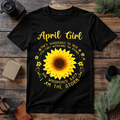 April Girl Sunflower T Shirt